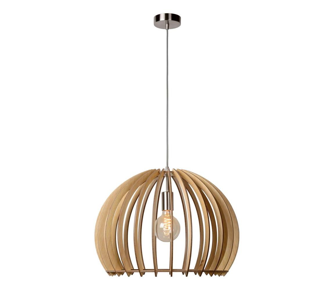 Lucide Lucide 34424/50/76 - Závěsné svítidlo BOUNDE 1xE27/60W/230V béžové 50 cm