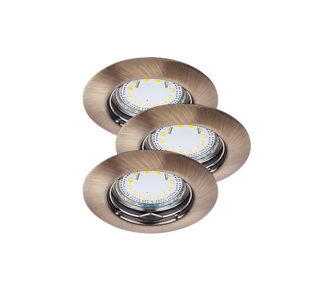 Rabalux Rabalux 1048 - SADA 3xLED Podhledové svítidlo LITE 3xGU10-LED/3W/230V