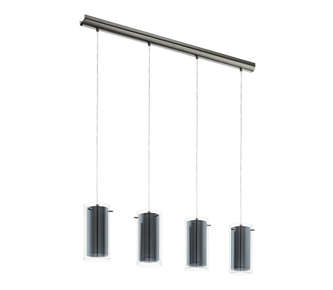 Eglo Eglo 99287 - Lustr na lanku PINTO TEXTIL 4xE27/16W/230V