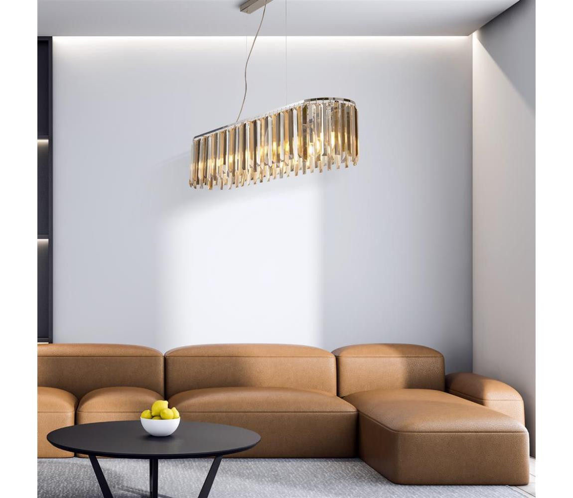 Searchlight Searchlight 9838-8CC - Lustr na lanku CLARISSA 8xE14/40W/230V