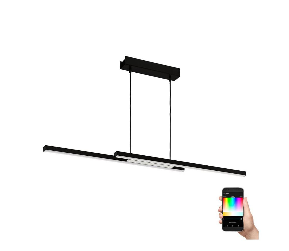 Eglo Eglo 900081 - LED RGBW Stmívatelný lustr na lanku FRAIOLI-ZLED/32W/230V černá