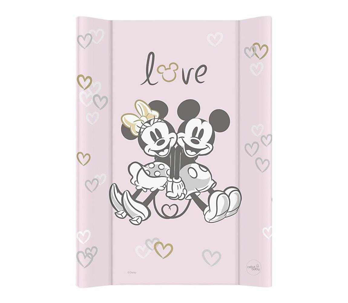 CebaBaby CebaBaby- Přebalovací podložka s pevnou deskou dvouhranná DISNEY 50x70 cm růžová