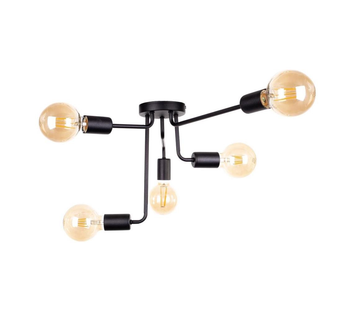 Keter Lighting Přisazený lustr NIXO 5xE27/60W/230V černá