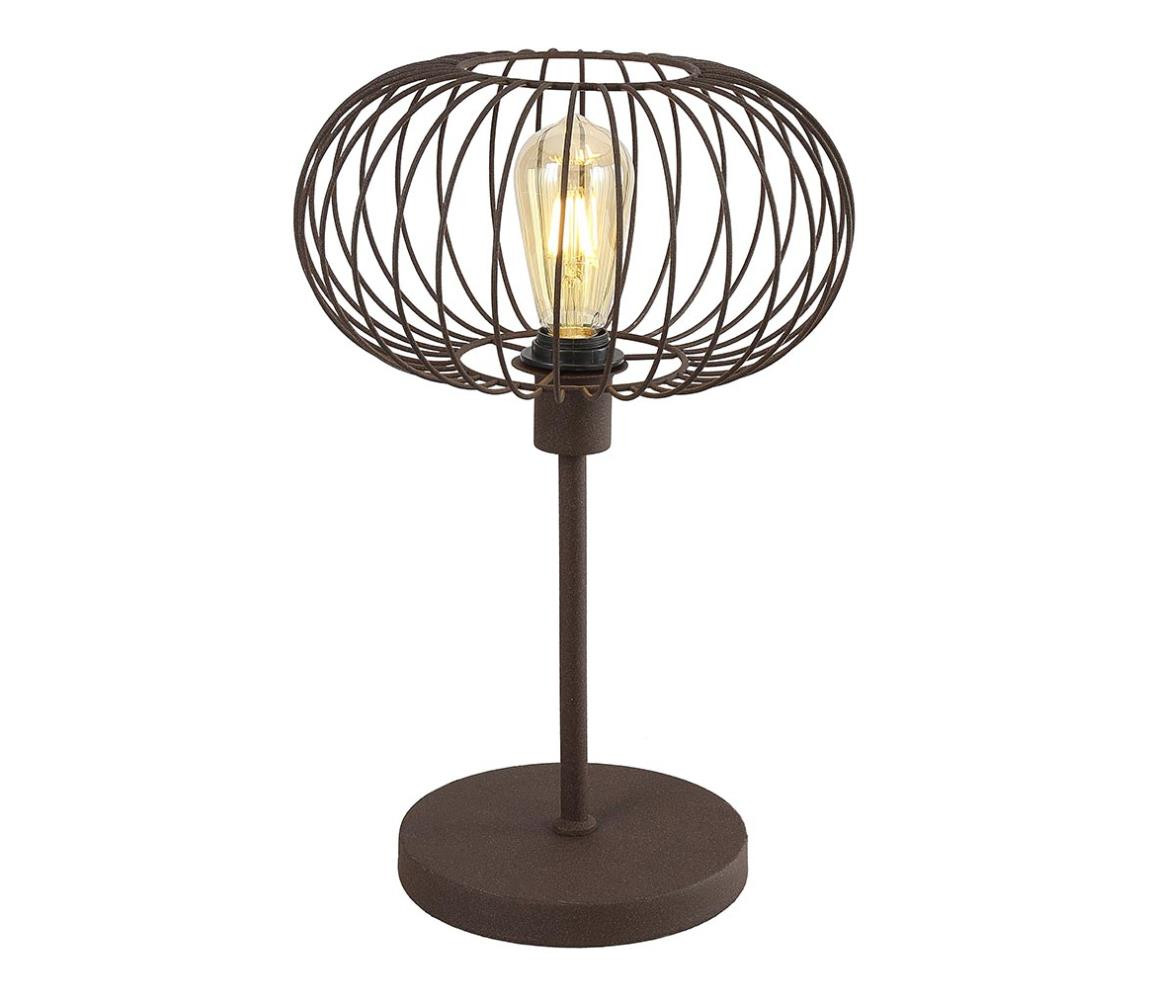 KL108018 - Stolní lampa WIRE 1xE27/15W/230V hnědá