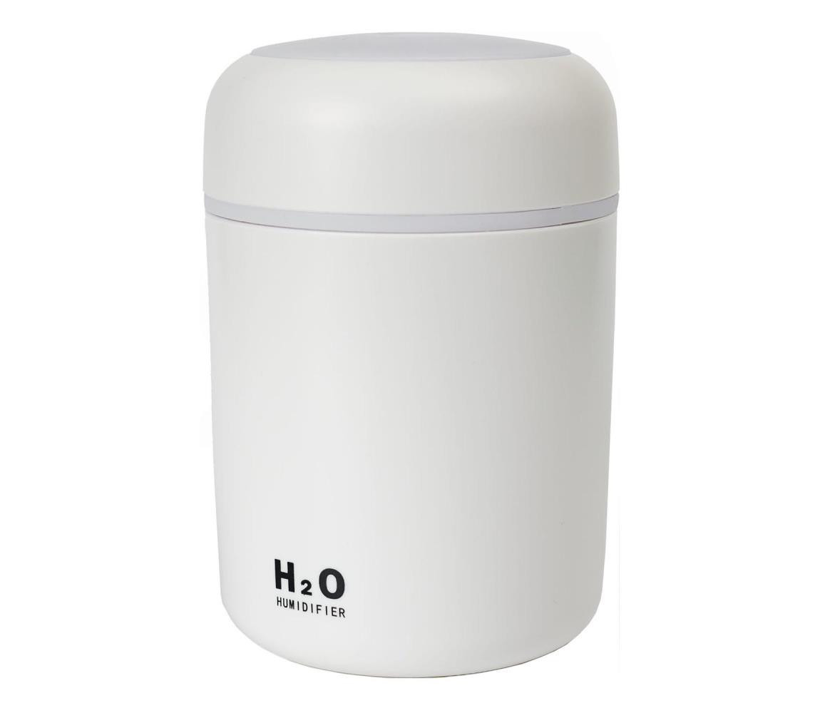 LED RGB Ultrazvukový aroma difuzér a zvlhčovač vzduchu LED/2W 300ml bílá