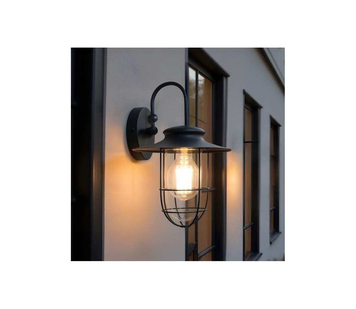 Zuma Line Zuma Line 17068-WD- Venkovní nástěnná lampa INDUSTRIAL 1xE27/60W/230V IP44 černá