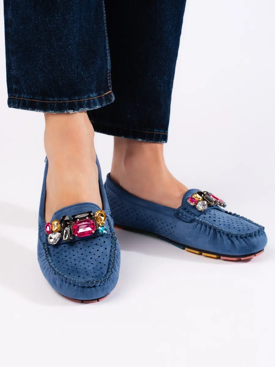 Výborné dámské mokasíny bez podpatku