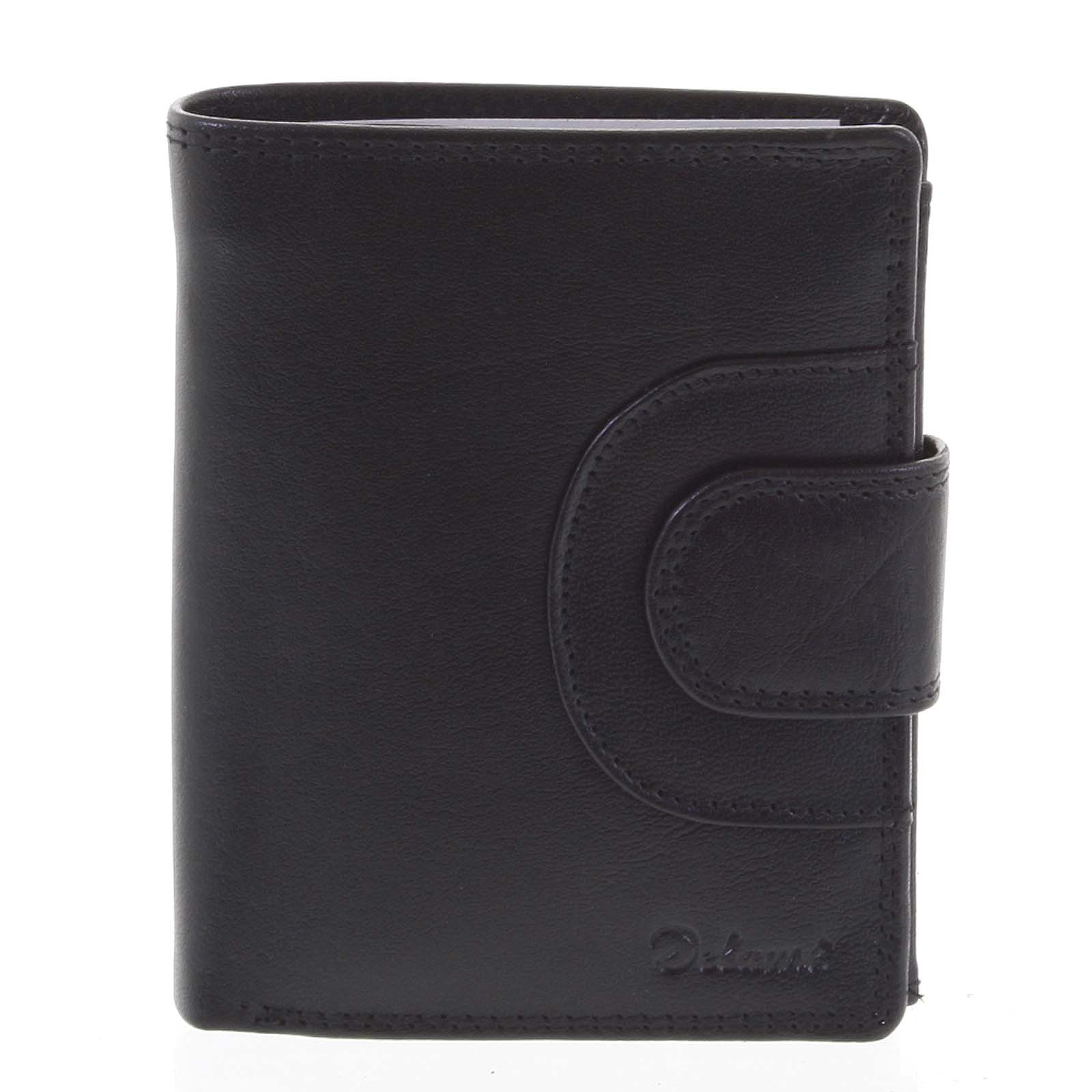 Pánská kožená peněženka černá - Delami Armando černá