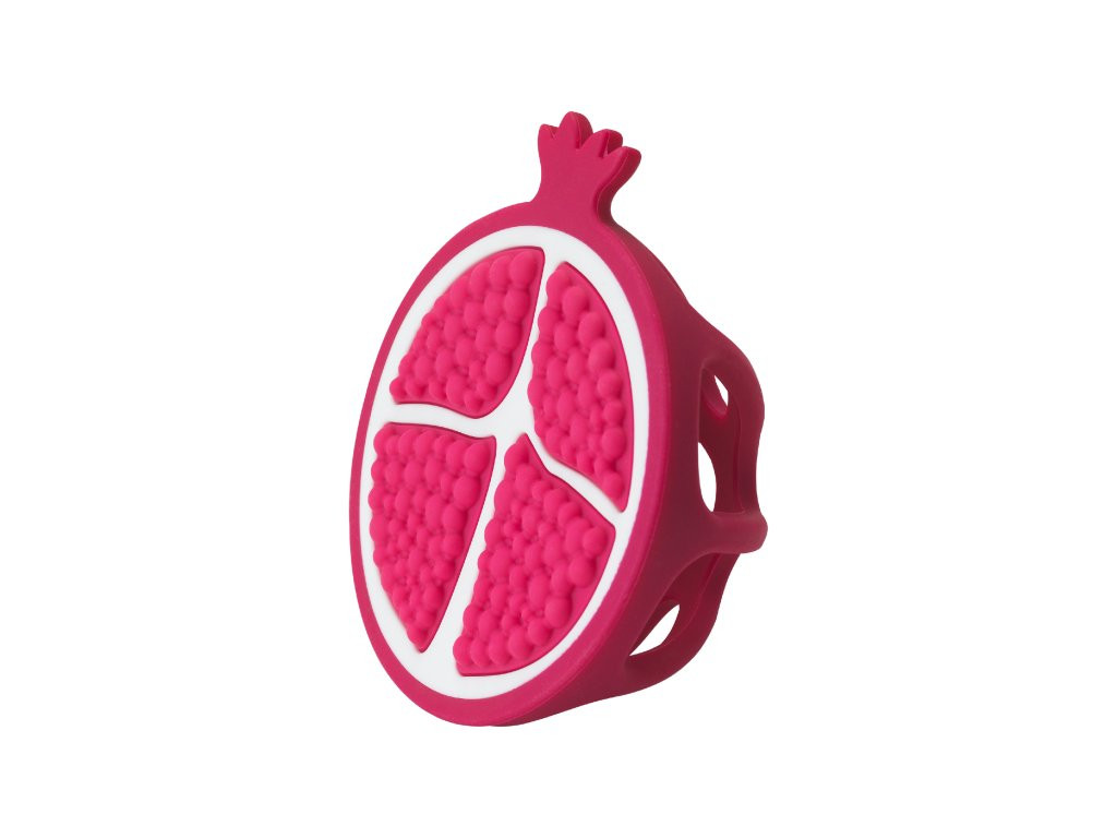 INFANTINO Kousátko silikonové Granátové jablko