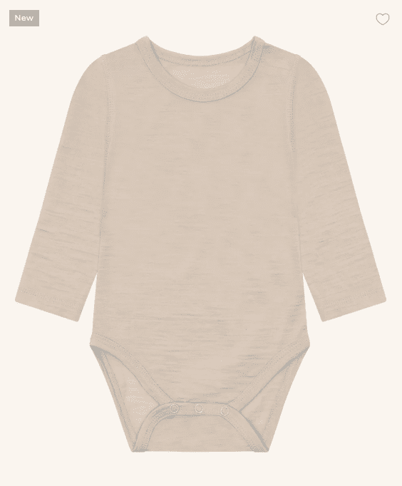 Hust and Claire Hust & Claire dětské vlněné body s krátkým rukávem Birki Velikost: 68