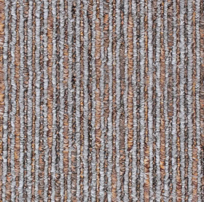 Metrážový koberec Lines 69 šedý / hnědý