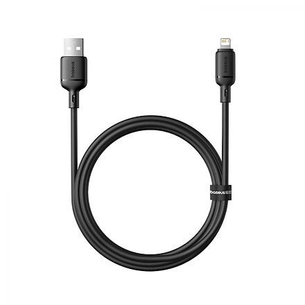 Baseus Rychlonabíjecí kabel Silky USB/Lightning 1m 2.4A černý 6932172668822