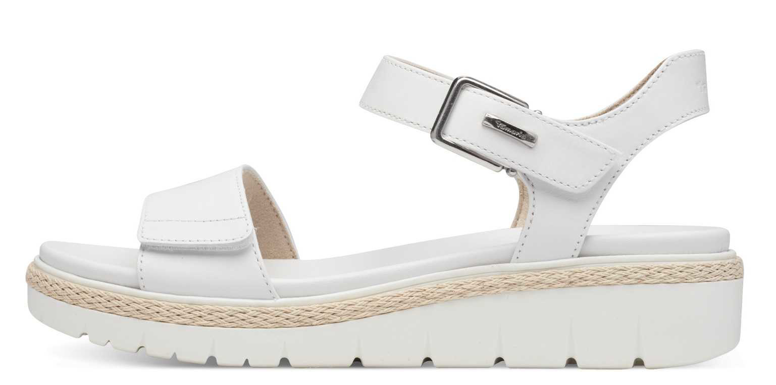 Tamaris 1-28260-42-100 Dámské sandály na klínku bílé 36
