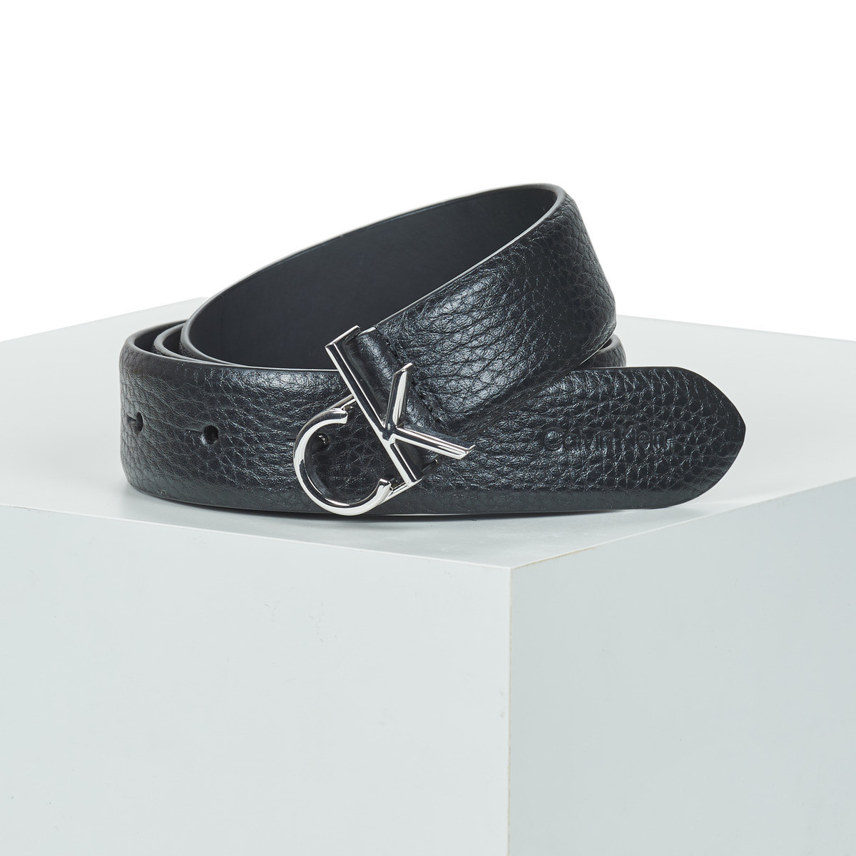 Calvin Klein Jeans  CK LOGO BUCKLE BELT3.0_PBL  Černá
