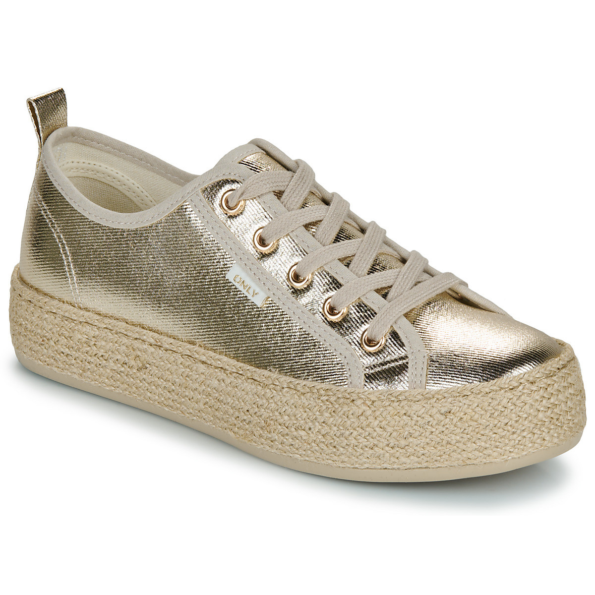 Only  ONLIDA-1 LACE UP ESPADRILLE SNEAKER  Zlatá