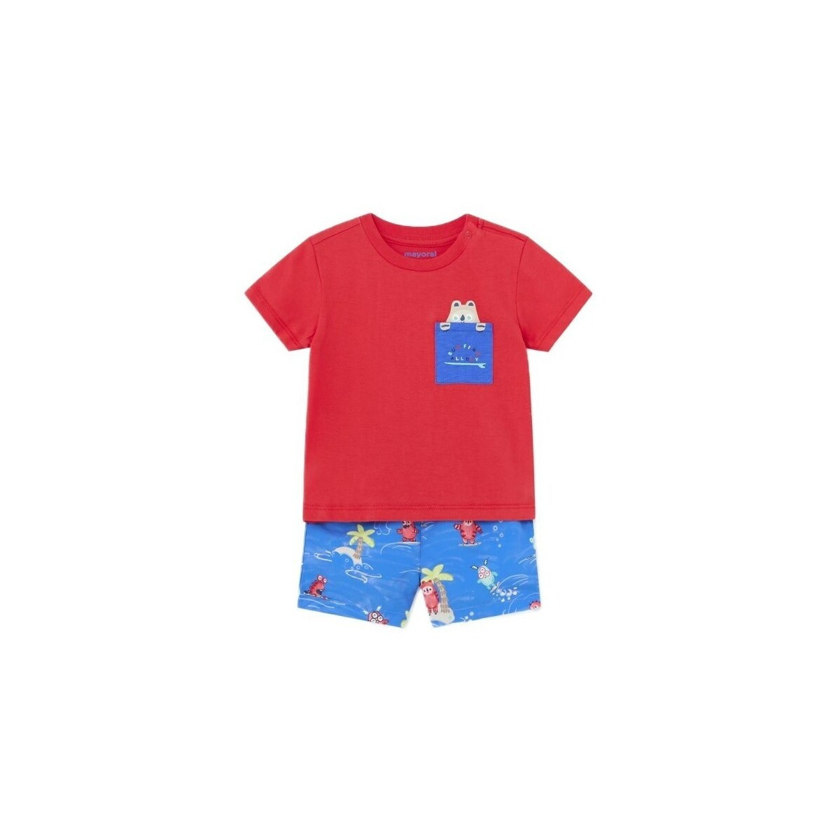 Mayoral  1650 Conjunto camiseta bañador Azul  Modrá