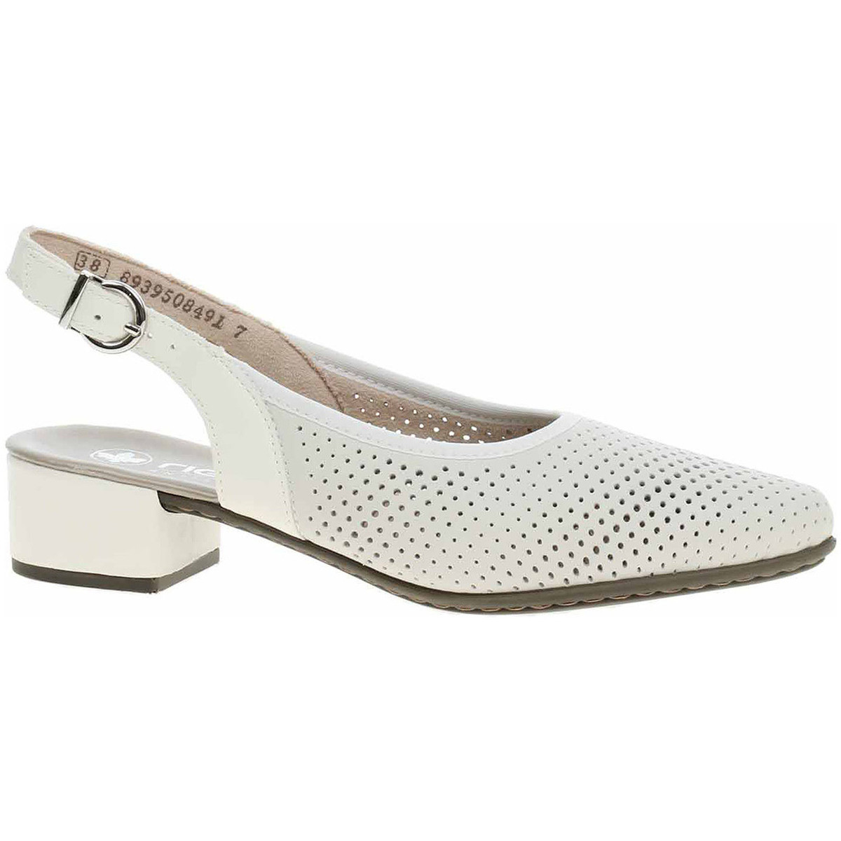 Rieker  Dámské lodičky  47066-80 weiss  Bílá