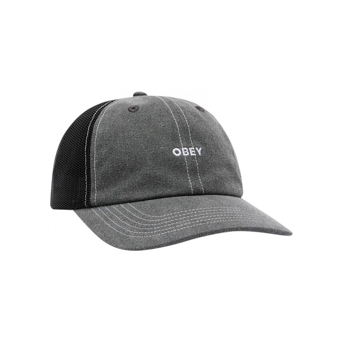 Obey  Bold pigment 6 panel trucker  Černá