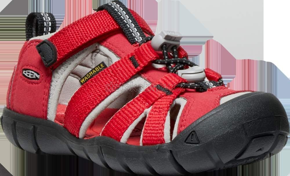 Dětské sandály Keen Seacamp II CNX children ribbon red/alloy Velikost: 24