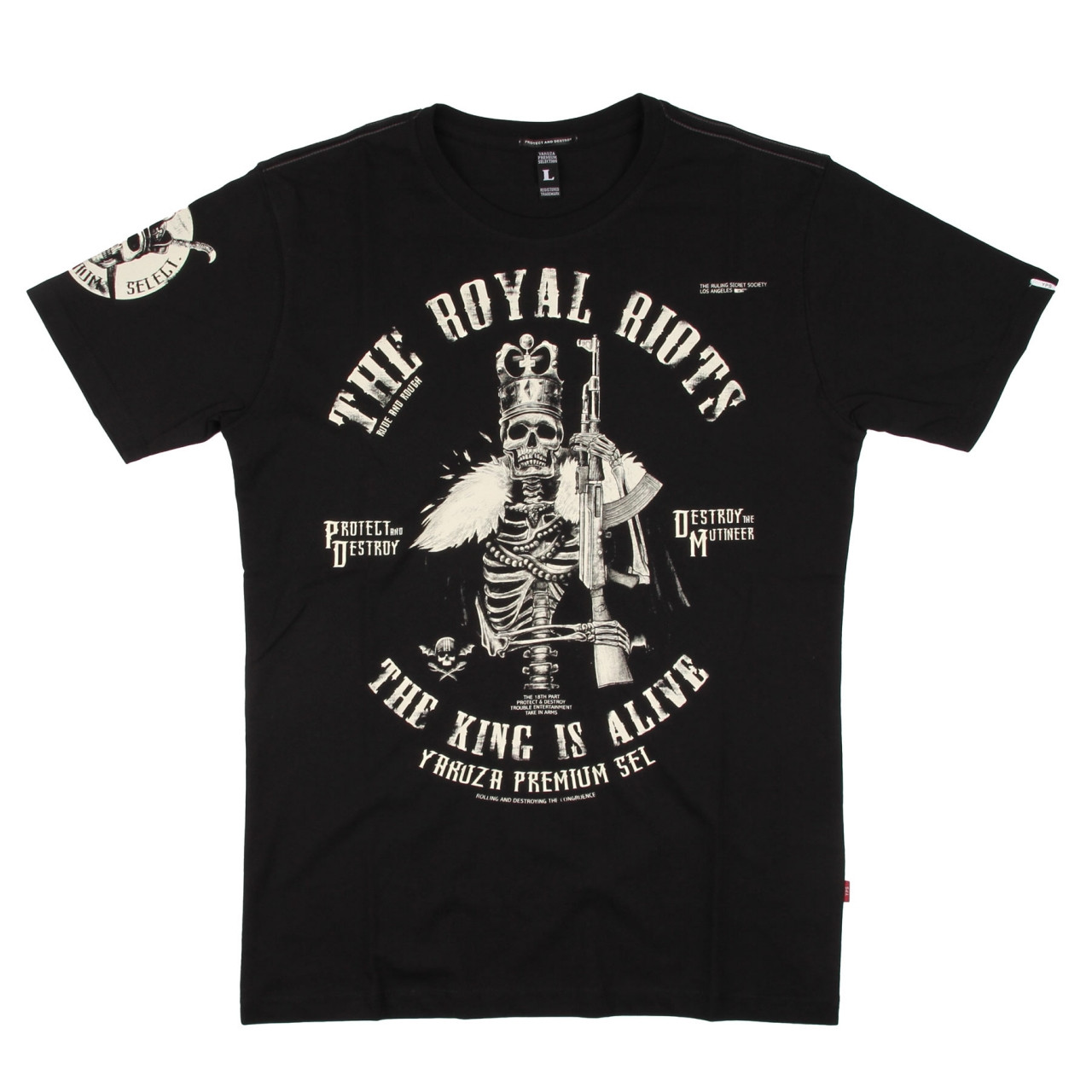 Triko Yakuza Premium The Royal Riots - černé, L