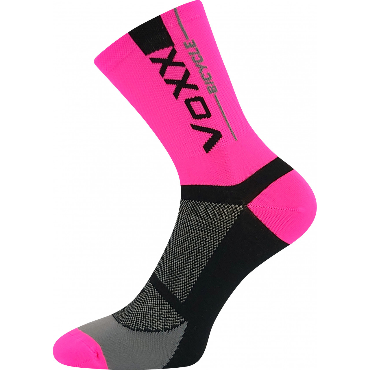 Ponožky sportovní unisex Voxx Stelvio CoolMax - růžové svítící-černé, 39-42