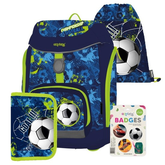 Oxybag Školní set 4dílný OXY Sherpy - Fotbal - 0-24925