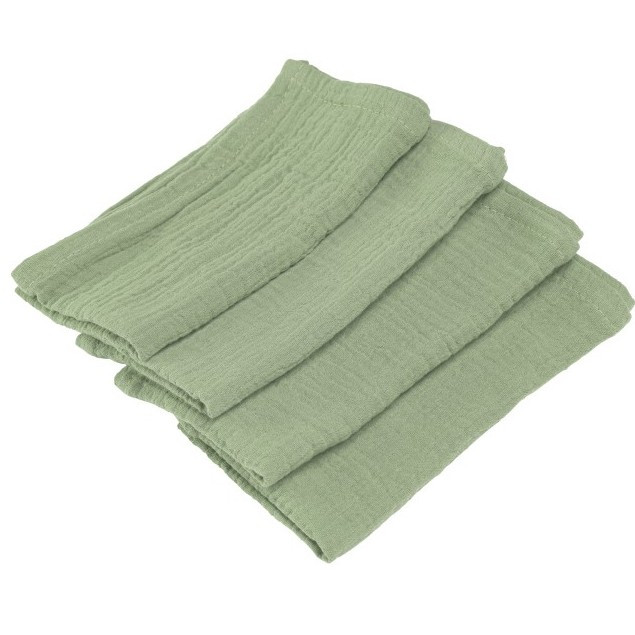 Ubrousky bavlněné zelené 40x40 cm 4 ks