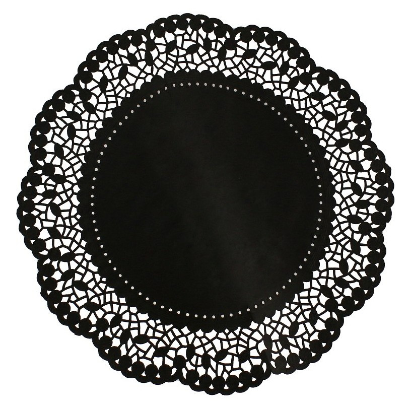 Dekorační krajka kulatá papírová 36 cm 6 ks