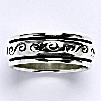 Stříbrný prsten s patinou,prsten ze stříbra,váha 8,87 g