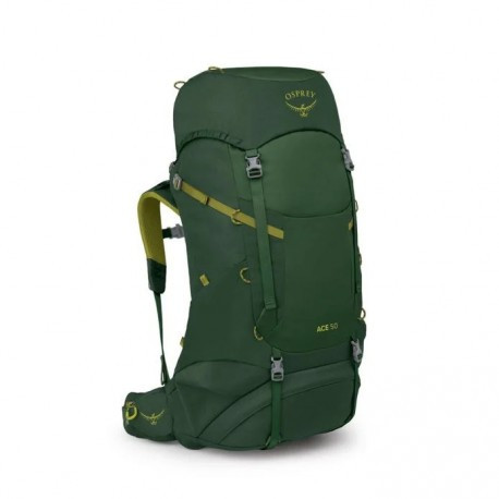 Osprey Ace 50l dětský turistický expediční batoh - doporučený věk 10-17 let Green canopy
