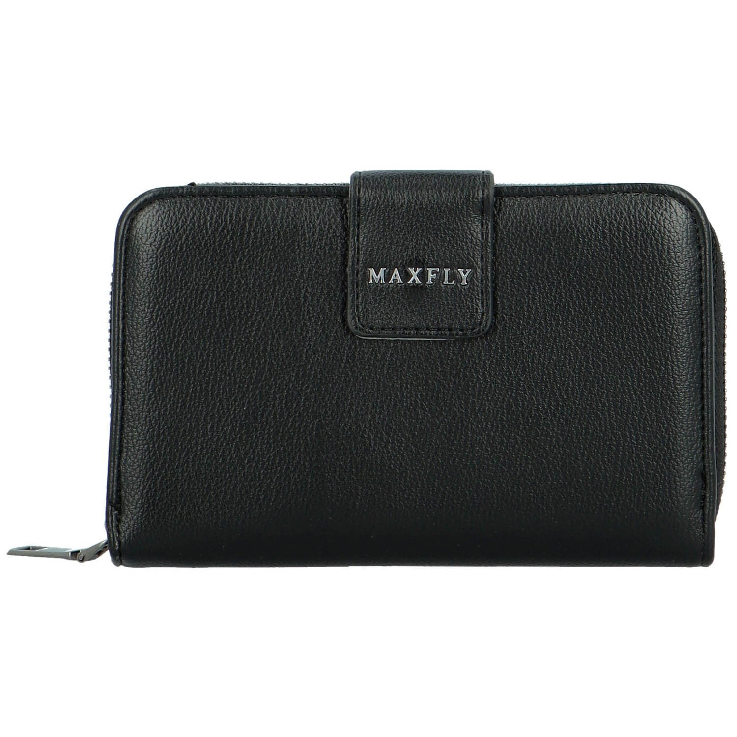 Trendy dámská koženková peněženka MaxFly Engli, černá