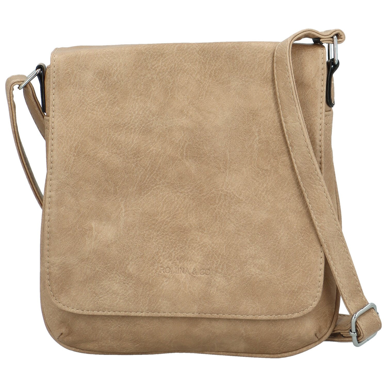 Stylová dámská koženková crossbody kabelka Haidi, béžová