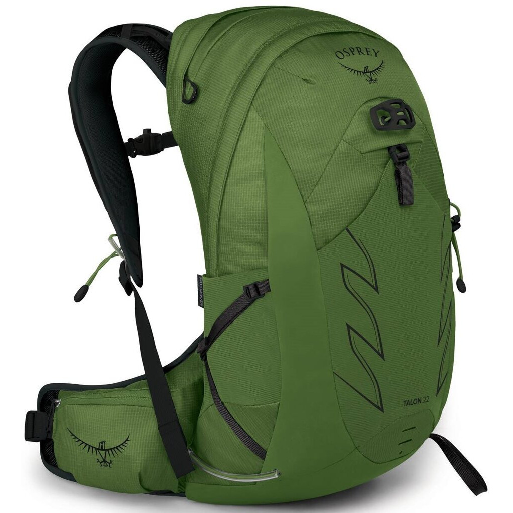 Turistický batoh Osprey Talon 22 2023 Velikost zad batohu: S/M / Barva: černá/zelená