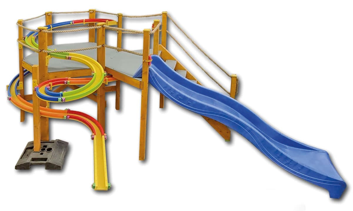 KULI - venkovní kuličková dráha se skluzavkou