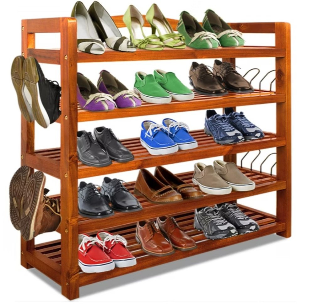 Botník z akátového dřeva D100698 Dekorhome