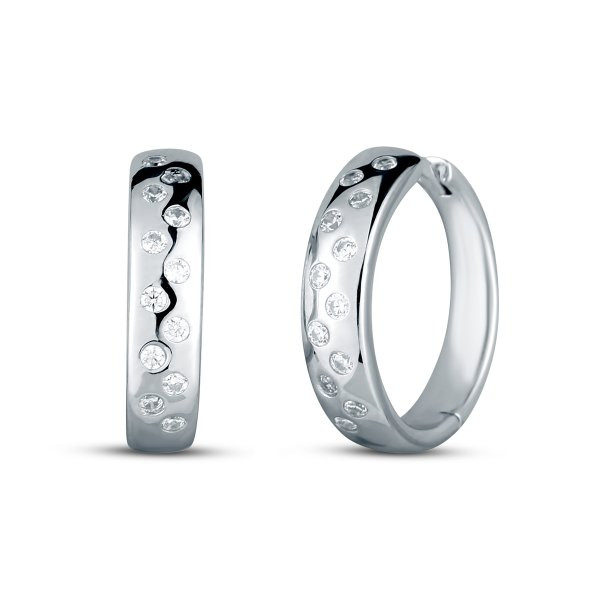 Náušnice se syntetickými kameny 136-404-810059-0000