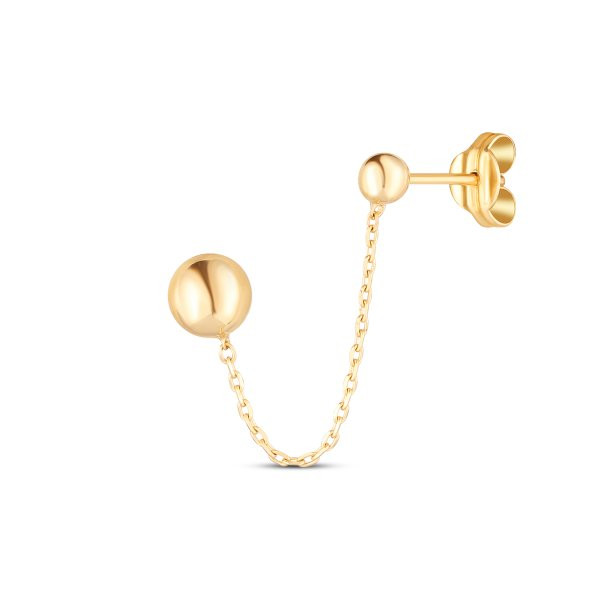 Náušnice bez kamenů 231-308-047351 0.65g