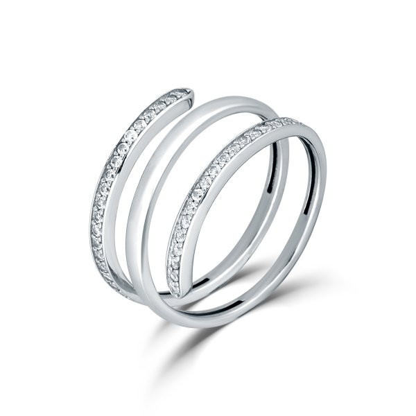 Prsten se syntetickými kameny 326-578-0148 58-2.75g