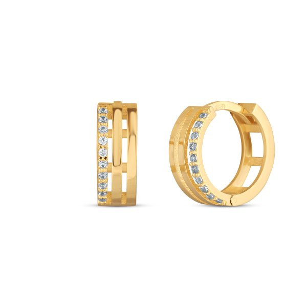 Náušnice se syntetickými kameny 236-532-009889 2.35g