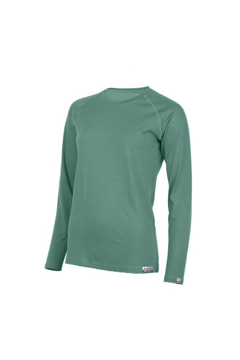 Lasting dámské merino triko ATILA 7575  khaki Velikost: S
