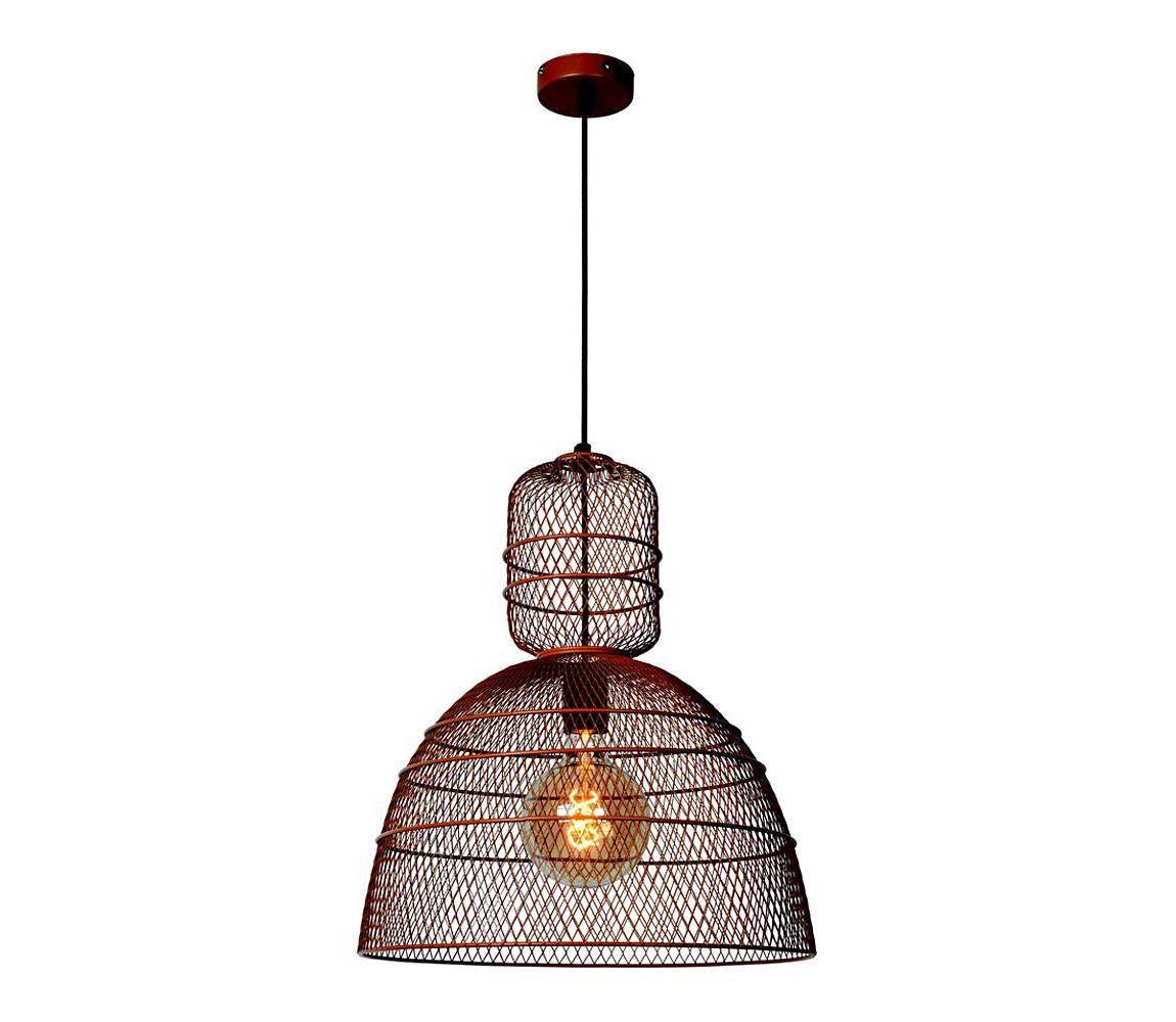 Lucide Lucide 78395/01/43 - Lustr na lanku GASSET 1xE27/60W/230V hnědá