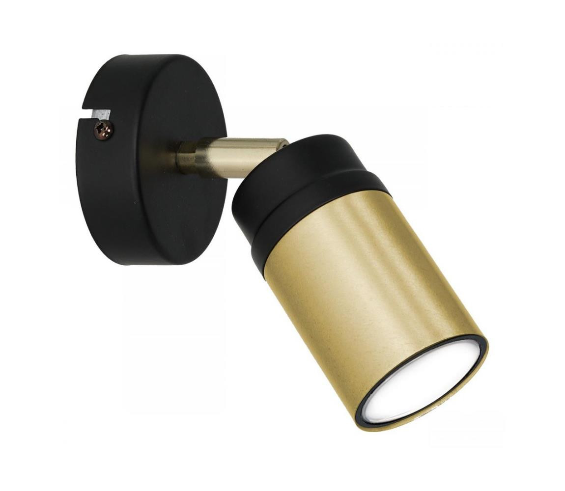 Nástěnné bodové svítidlo NEST 1xGU10/8W/230V černá/mosaz