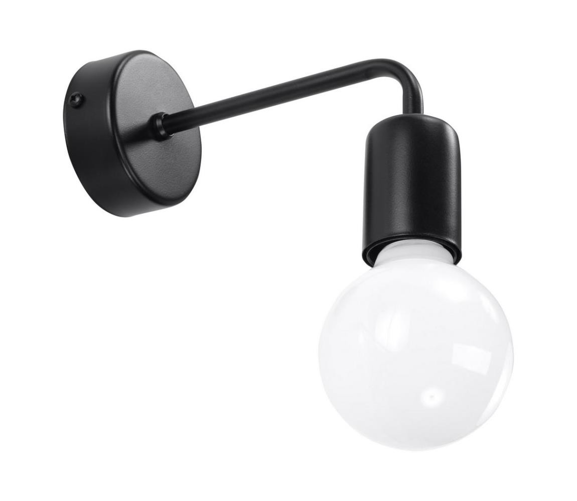 SL.0306 - Nástěnné svítidlo DUOMO 1xE27/60W/230V černá