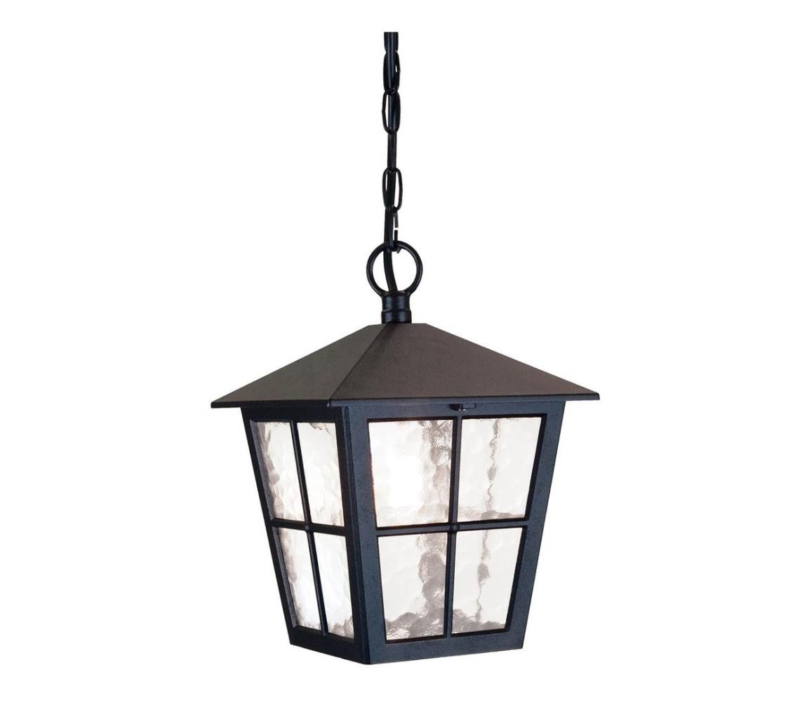 Elstead Elstead BL48M-BLACK - Venkovní lustr CANTERBURY 1xE27/100W/230V IP43 černá