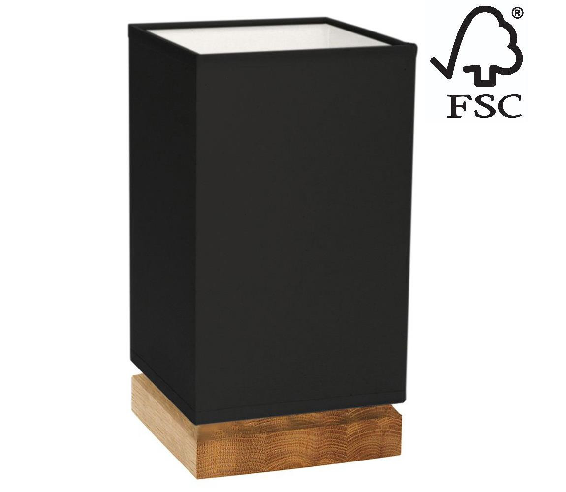 DO70773174 - Stolní lampa FIRE 1xE27/25W/230V dub/černá