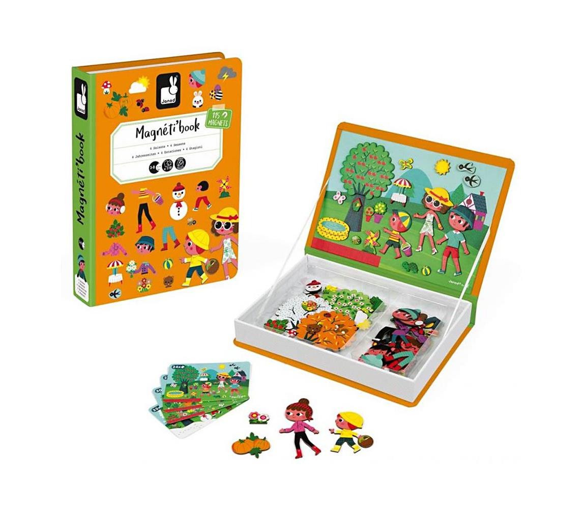 Janod Janod - Magnetická interaktivní sada MAGNETIBOOK roční období