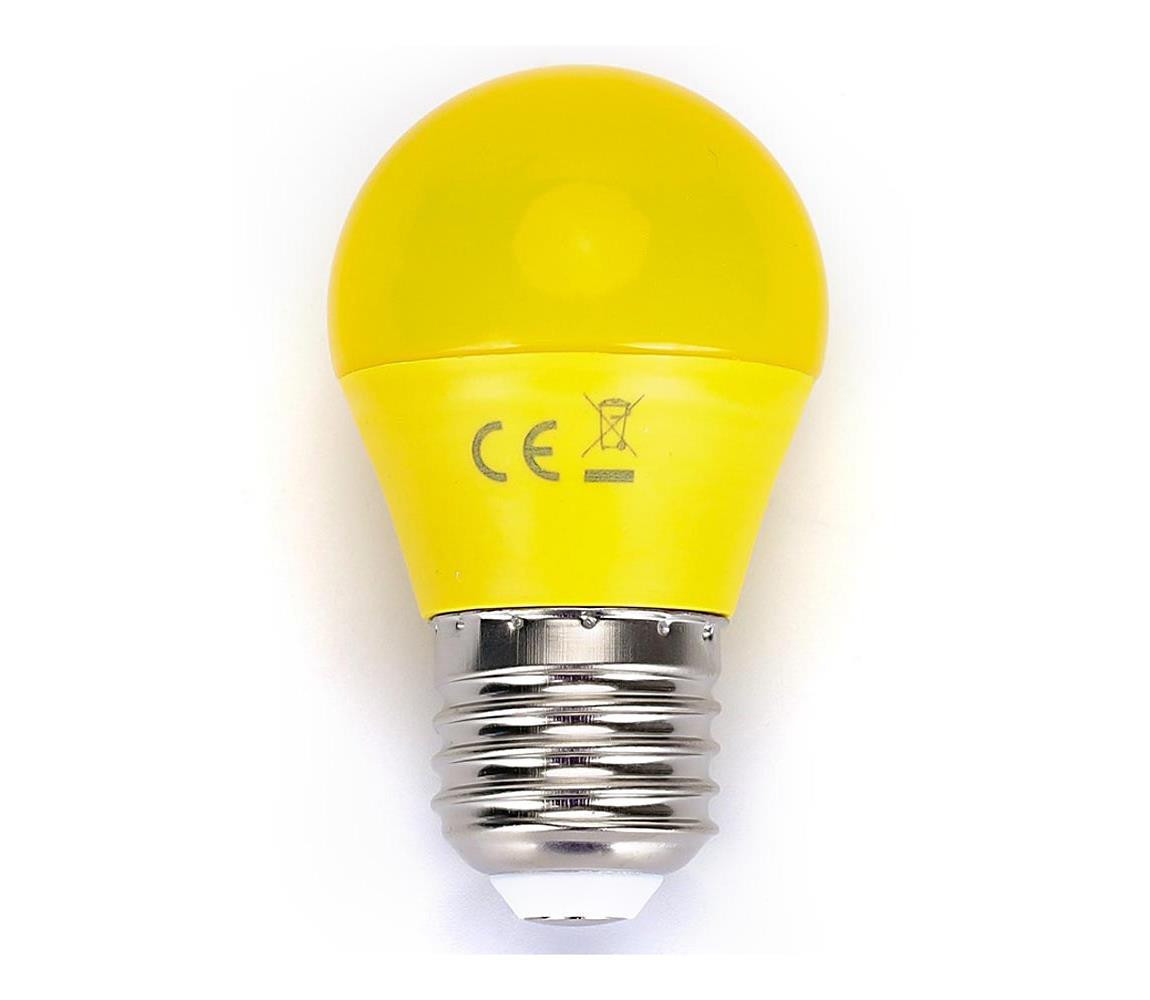 B.V. LED Žárovka G45 E27/4W/230V žlutá -