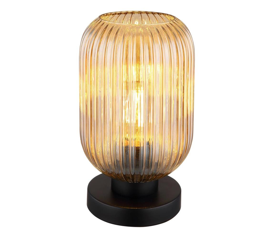 Globo Globo 15469TA - Stolní lampa NORMY 1xE27/40W/230V hnědá