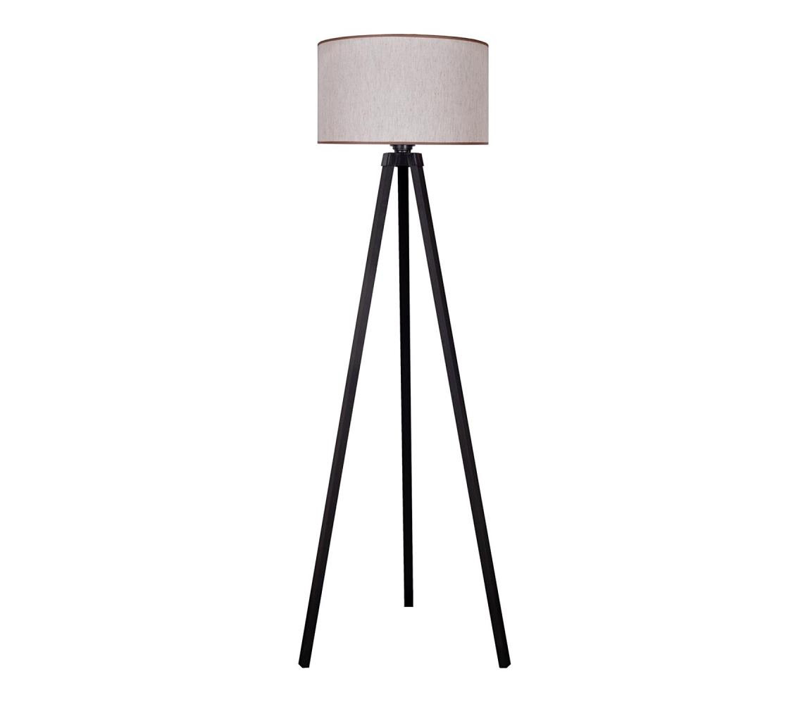 - Stojací lampa 1xE27/60W/230V pr. 44 cm béžová/wenge