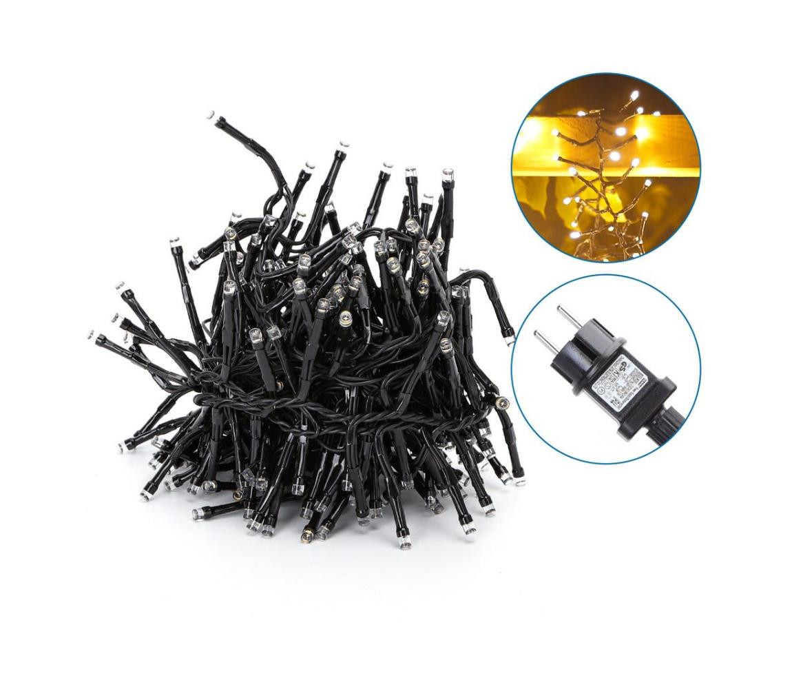 B.V.  - LED Venkovní dekorační řetěz 250xLED/10m IP44 teplá bílá